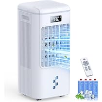 Amazon | 冷風機 強力送風 【2026夏新モデル 最大-16℃超涼しい・銀